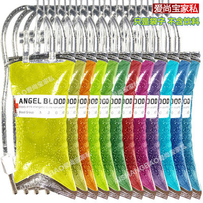 Blank Sticker Soda Juice Alcohol 500ml Fake Blood Bag