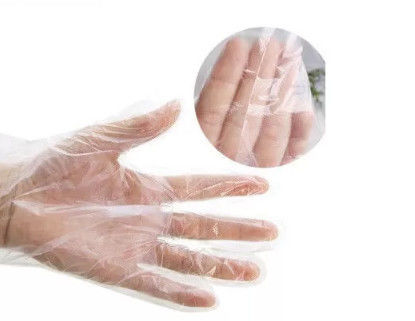 Xử lý thực phẩm dập nổi Găng tay dùng một lần 0,01mm
